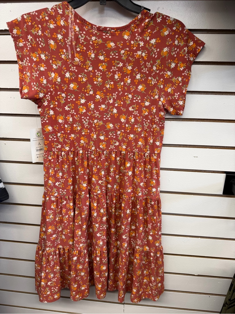 No Boundaries Floral Tiered Mini Dress NWT Size Medium Boho Cottagecore - Picture 2 of 2